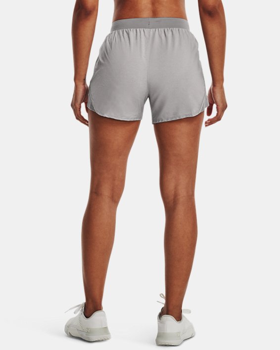 Women's UA Fly-By 2.0 Collegiate Sideline Shorts, Gray, pdpMainDesktop image number 2